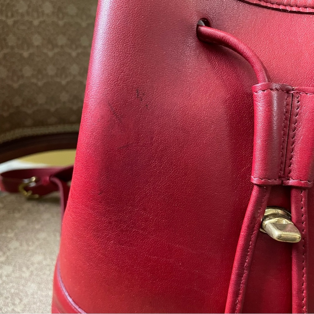Vintage Coach #9960 Daypack in Red - Picture 12 of 16